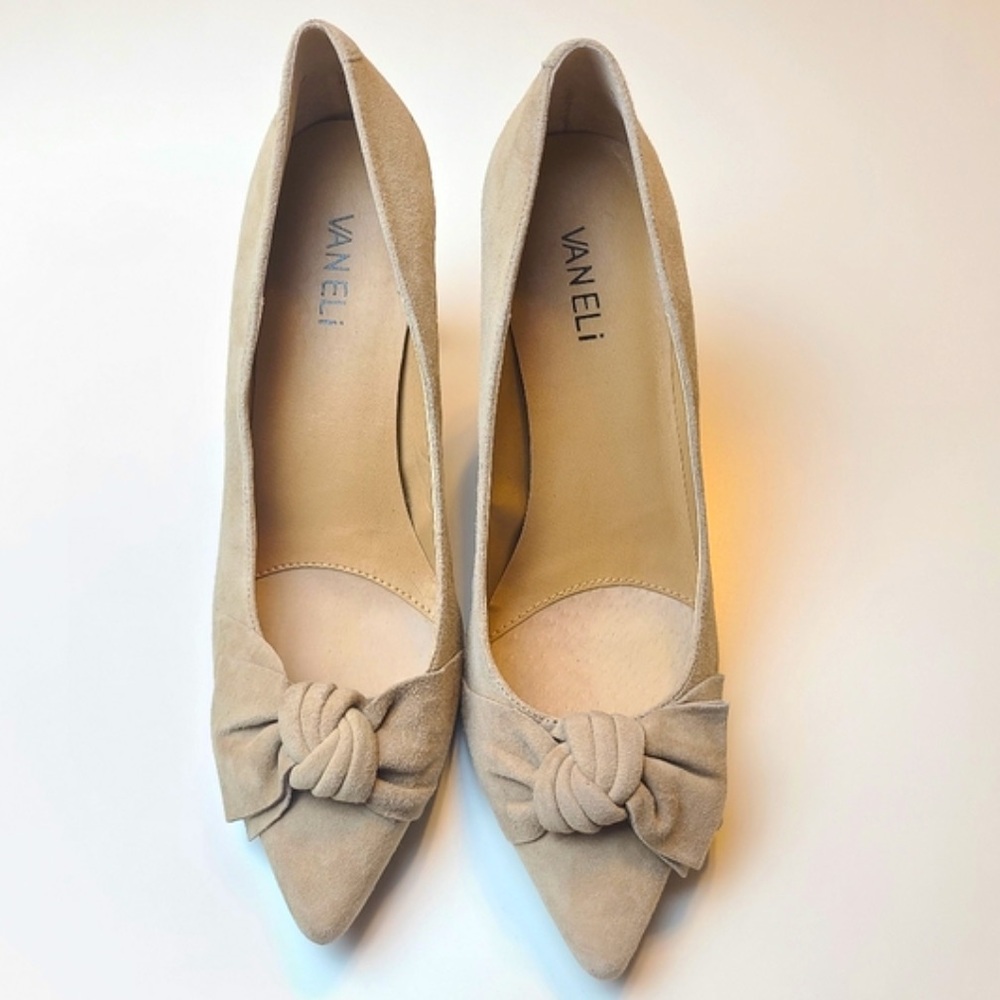 VanEli Suede Bow Pump